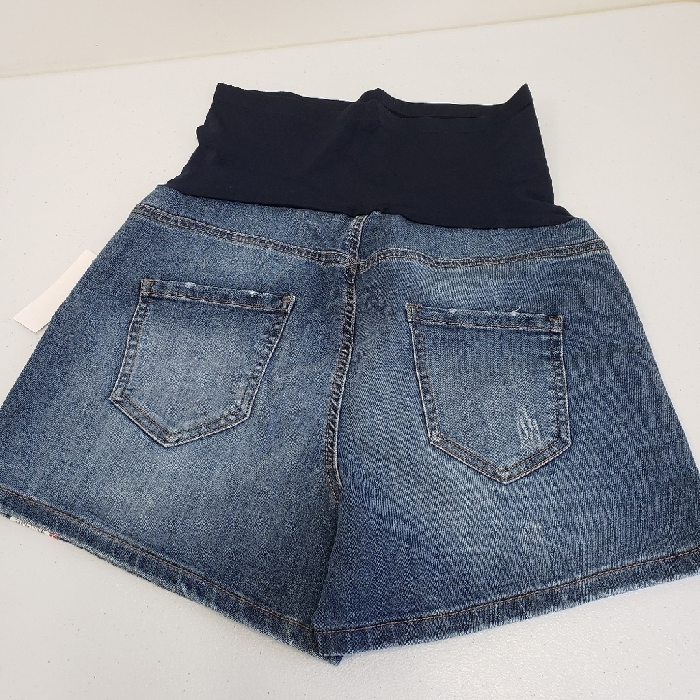 Time and Tru Maternity Shorts 5 Pocket Size Small 4-6 - Picture 2 of 5
